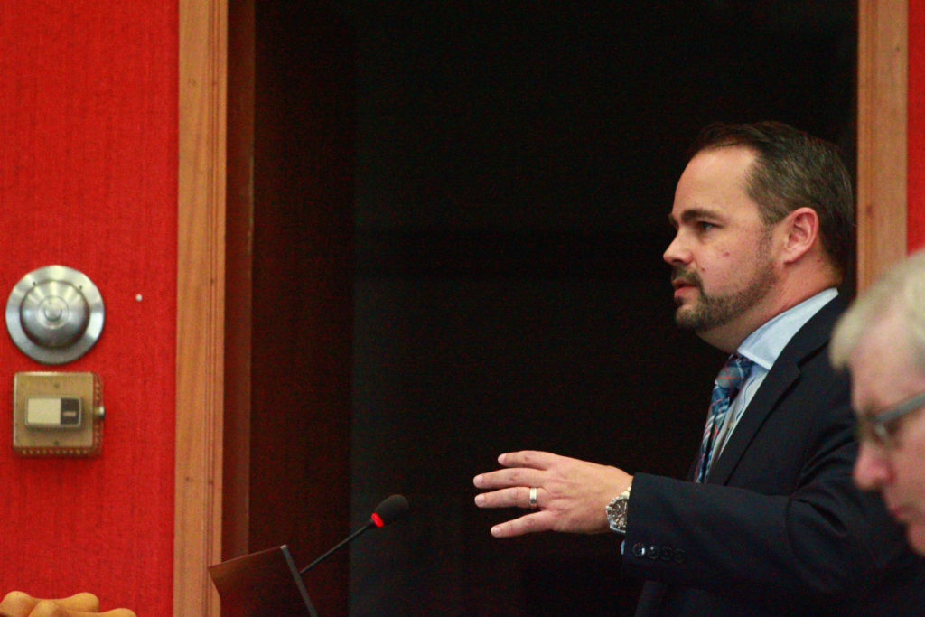 <p>Association of Municipalities of Ontario senior policy advisor Matthew Wilson outlined the Local Share plan for councillors at last week’s committee meeting.</p>
