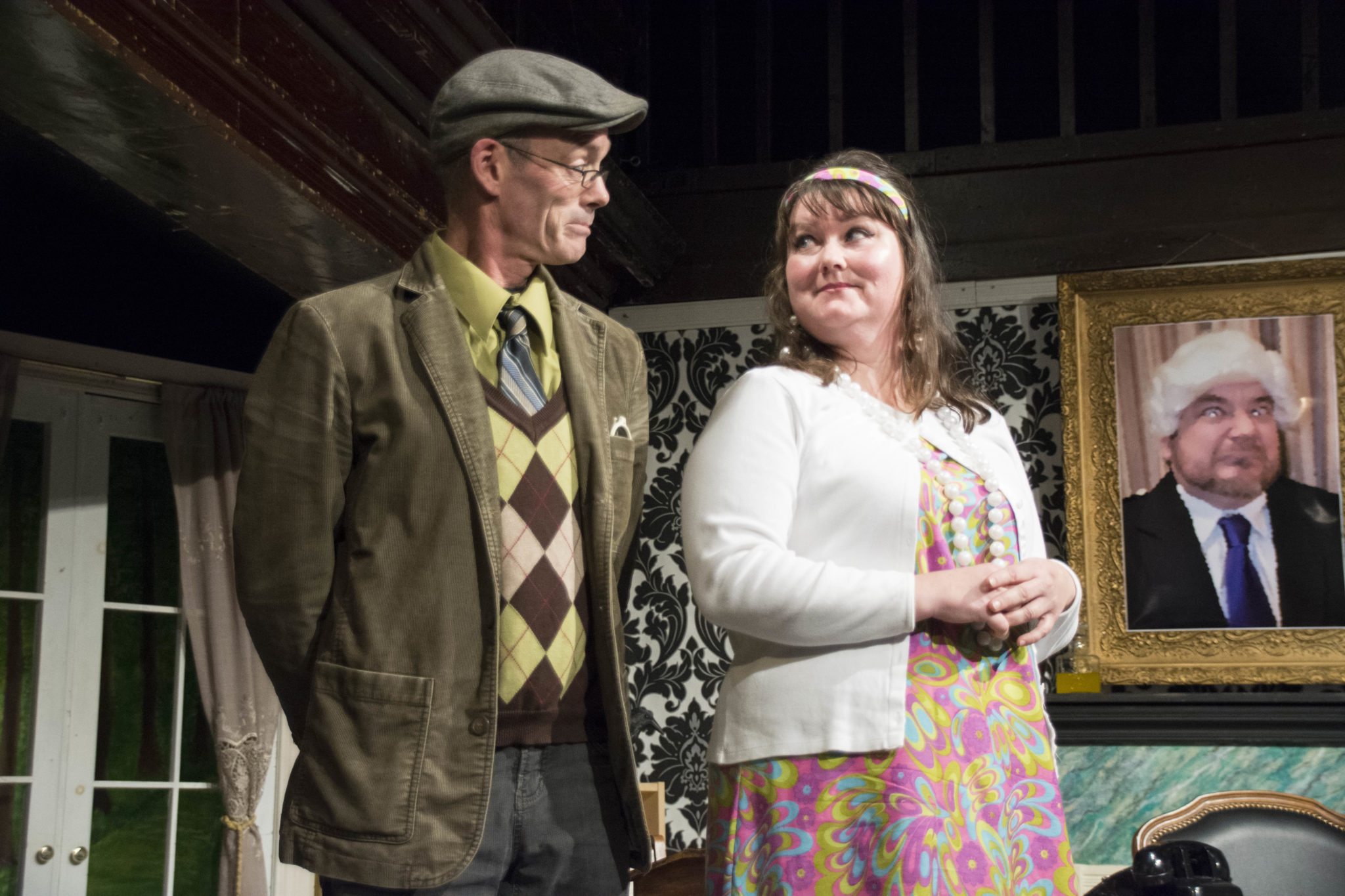 <p>TOMB TIME- Perry Potter (Pat Larkin) and Freda Mountjoy (Becky Mulridge) might know something the Tomb family doesn’t in A Tomb with a View presented by the Marysburgh Mummers this weekend at Mount Tabor Playhouse in Milford. (Rod Doucet for the Gazette)</p>
