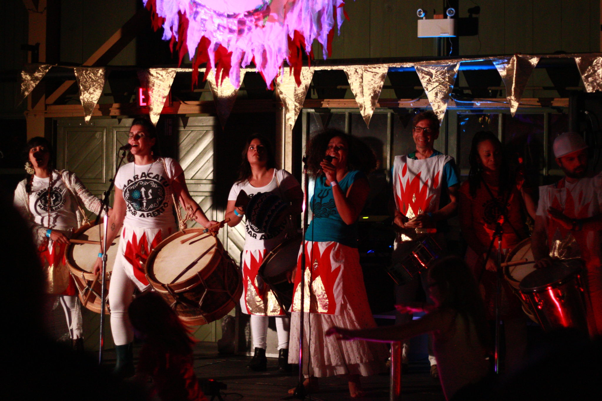 <p>Band Maracatu Mar Aberto delivered some well-received music during this year&#8217;s festival. (Chad Ibbotson/Gazette staff)</p>
