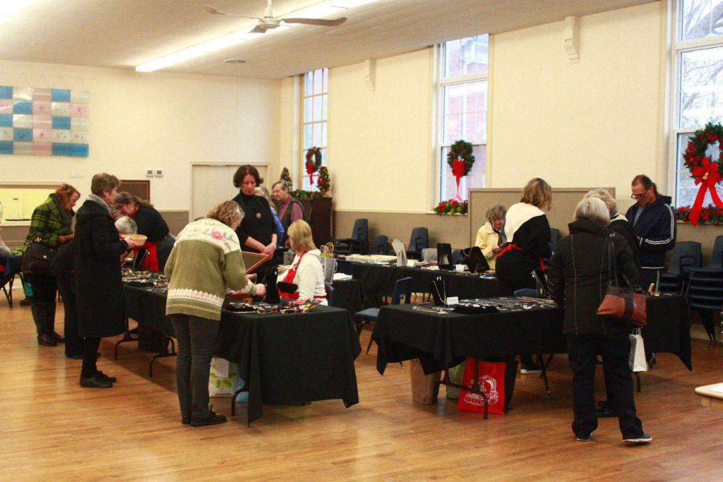 <p>The Prince Edward County Grannies for Africa jewelry sale fundraiser was a hit Saturday. (Chad Ibbotson/Gazette staff)</p>
