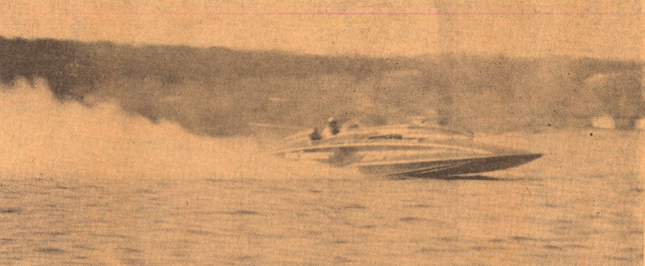 <p>Miss Supertest II during her world&#8217;s record speed trial on November 1, 1957. (Gazette file photo)</p>
