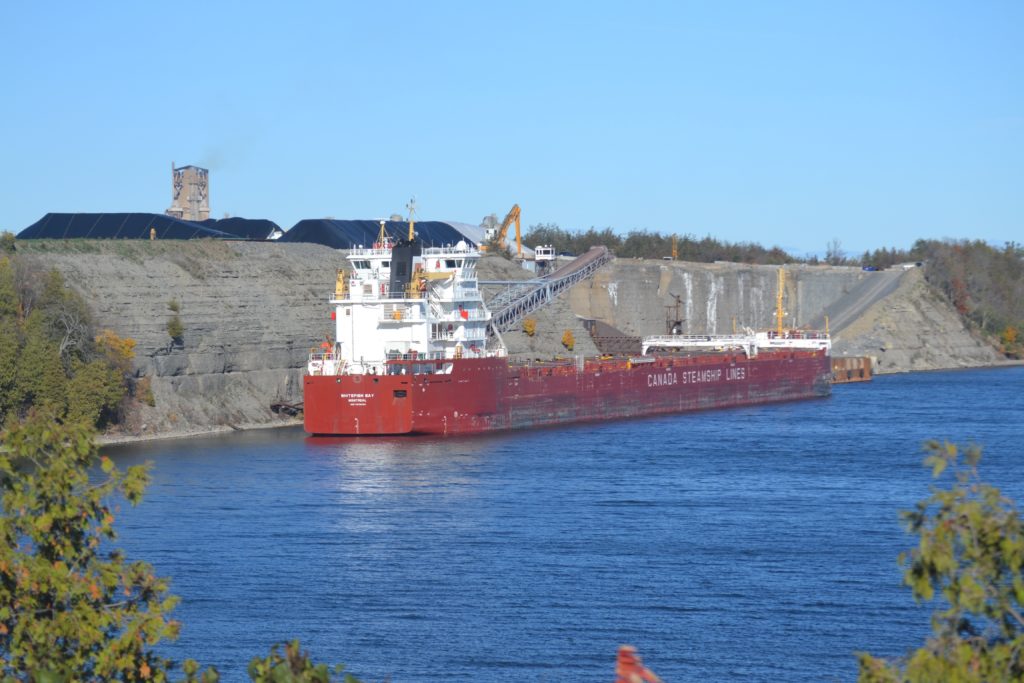 <p>The Whitefish Bay docked at Picton Terminals in November, 2016. (Jason Parks/Gazette Staff)</p>
