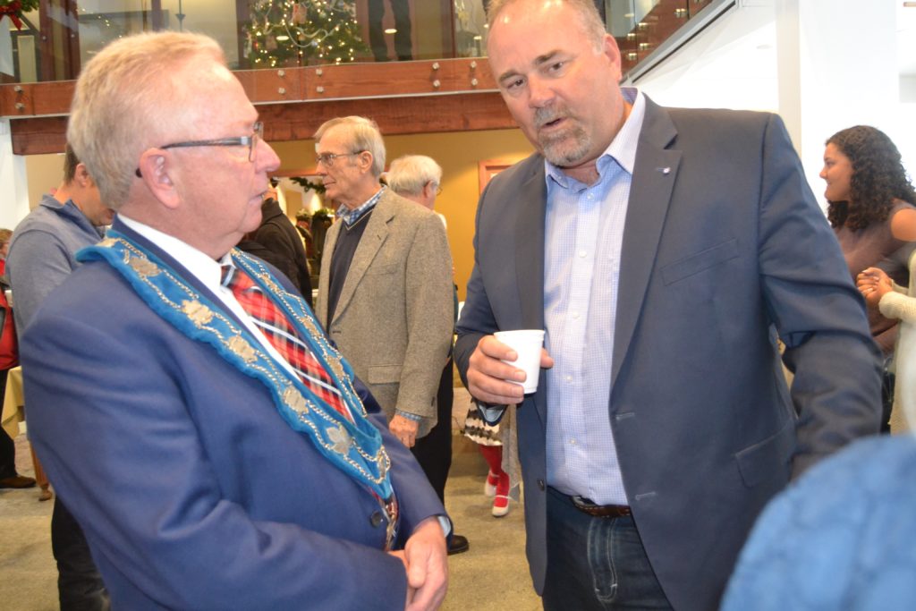 <p>COMMUNITY SUPPORT- Prince Edward County Mayor Robert Quaiff and Prince Edward-Hastings MPP Todd Smith have both expressed support of a community hub at Sophaisburgh Central School to the Ministry of Infrastruture. (Jason Parks/Gazette Staff)</p>
