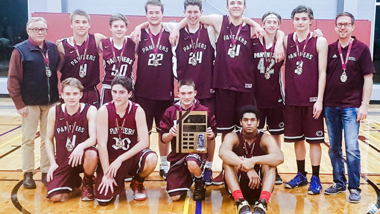 <p>Champions – The PECI Senior Basketball Panthers have struggled to find consistency at times this season, but they kept getting better over the course of three games last weekend to go unbeaten at a tournament at Port Hope’s Trinity College. They’ll look to build on that going into the exam break. (Submitted photo)</p>
