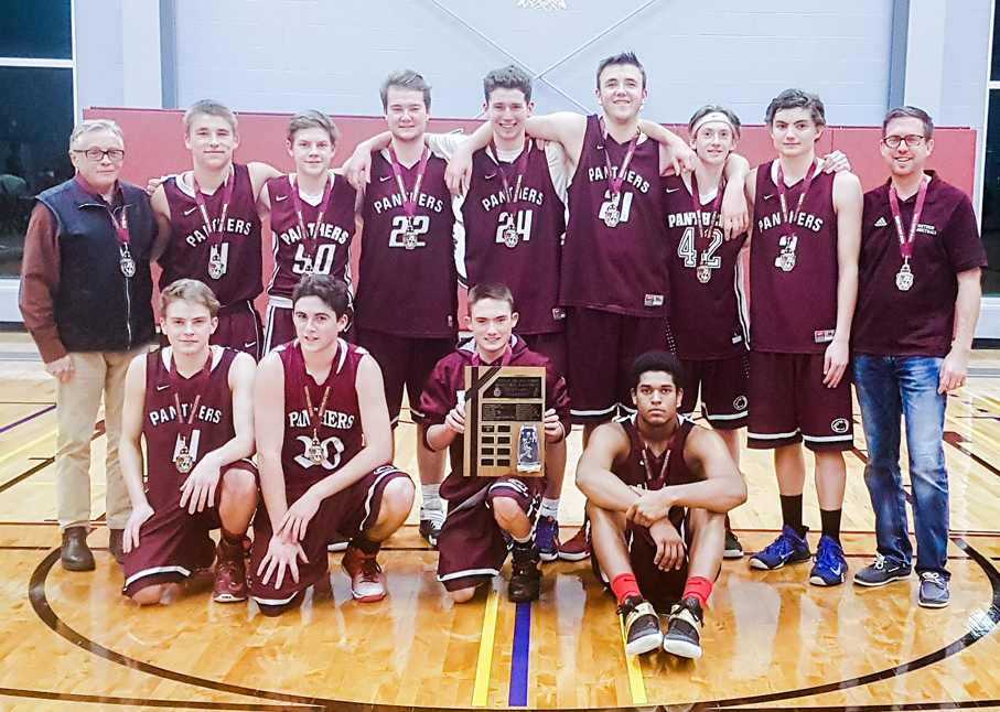 <p>Champions – The PECI Senior Basketball Panthers have struggled to find consistency at times this season, but they kept getting better over the course of three games last weekend to go unbeaten at a tournament at Port Hope’s Trinity College. They’ll look to build on that going into the exam break. (Submitted photo)</p>
