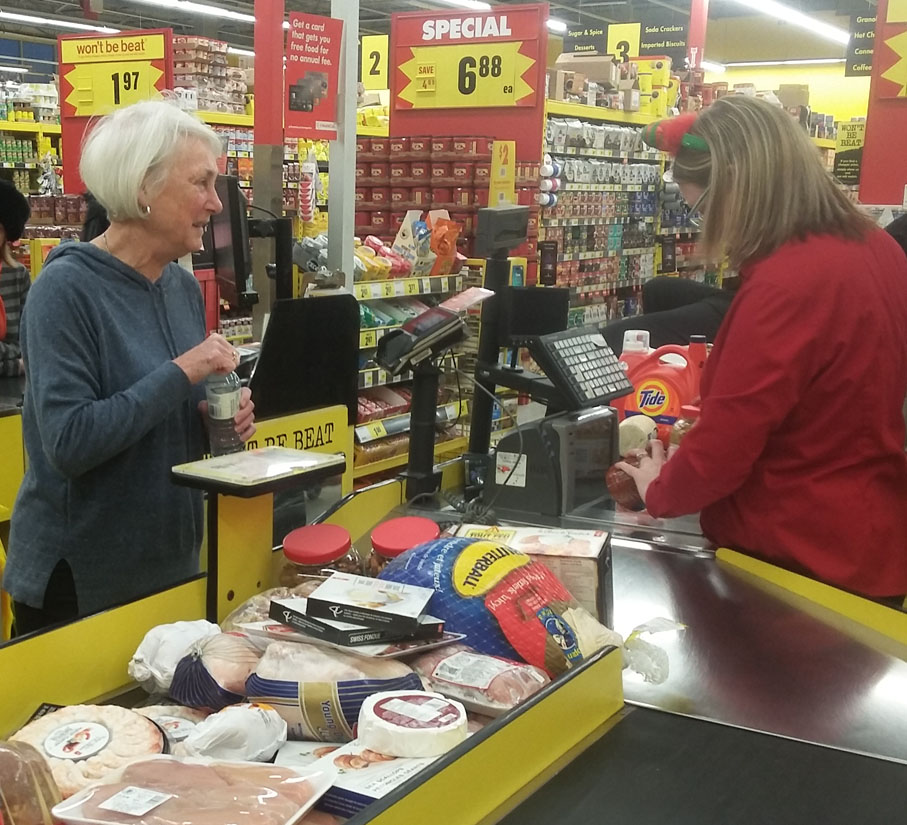 <p> Moira Coull, left, of Cherry Valley, was the big winner of the Wellington District Lions Club’s recent Shopping Spree Campaign raffle. She won a $700 four-minute shopping spree at Andrew and Emily’s NoFrills in Picton. Wellington’s Joe Kunert took second place, which was also a shopping spree, while Judy Kent earned a $200 gift card for third place.. The Lions raised more than $1700 from the draw. All proceeds will go back into community projects.  The club is thankful for NoFrill’s support of the campaign. (Submitted photo)</p>
