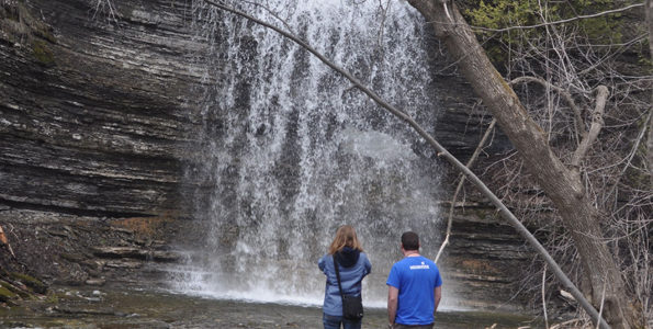 <p>Natural beauty – Visitors have a chance to see South Marysburgh’s Jackson’s Falls up close this weekend, thanks to the Rotary Club of Picton’s annual waterfalls tour. (Adam Bramburger/Gazette staff)</p>
