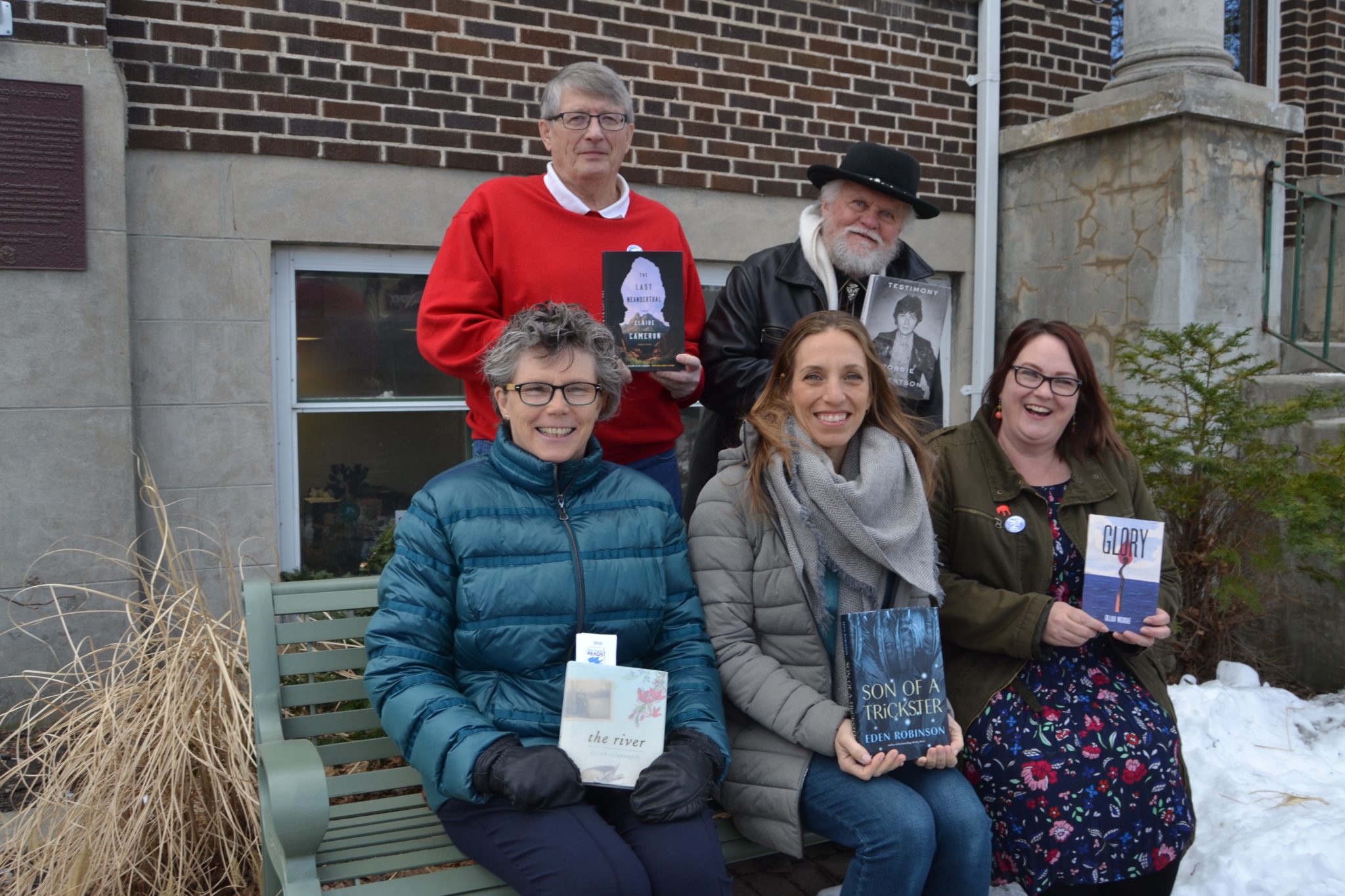 <p>READY, SET, READ- Local readers (Standing, From Left) Ray Hobson, Conrad Beaubien, (Seated, From Left) Shelagh Mathers, Sarah Selecky and Krista Dalby are the five participants taking part in the upcoming 2018 County Reads event March 19. (Jason Parks/Gazette Staff)</p>
