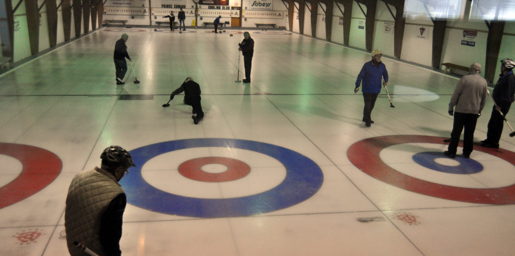 <p>Action at the Prince Edward Curling Club in Picton. (Adam Bramburger/Gazette File Photo)</p>
