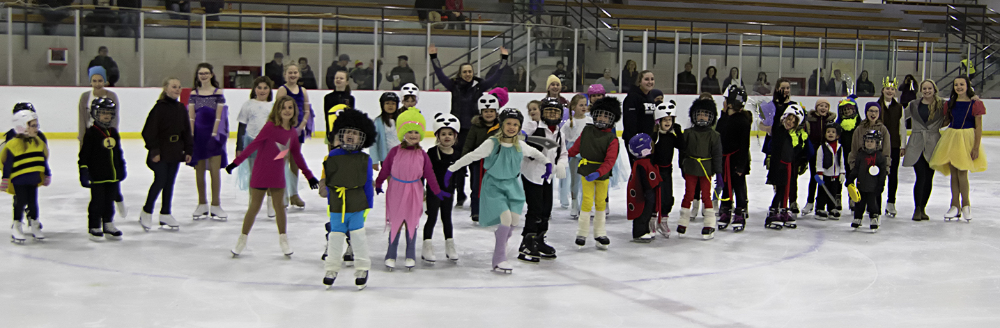 <p>CUT AND PRINT- Members of the Prince Edward County Skating Club participate in ‘A Night at the Movies’ last week at the Huff’s Estates Arena. (Alan Jenner for the Gazette)</p>
