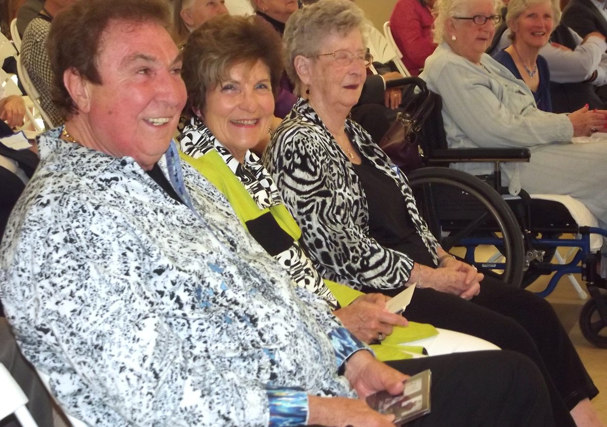 <p>County champions &#8211; Lanny and Catharine Huff and Catharine&#8217;s cousin, Gwen Brown, enjoyed a reception held on Wednesday, May 9, at Highline Hall in Wellington to honour the Huffs for their continued community contributions. (Terry McNamee/For The Gazette)</p>
