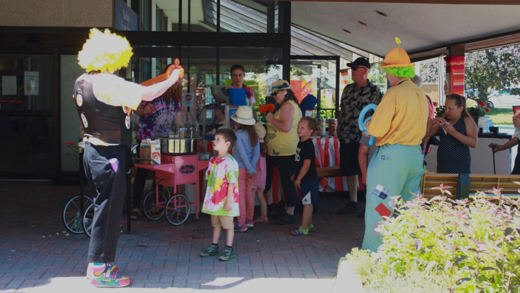 <p>Residents and visitors take in a variety of activities during Saturday’s open house. (Chad Ibbotson/Gazette staff)</p>
