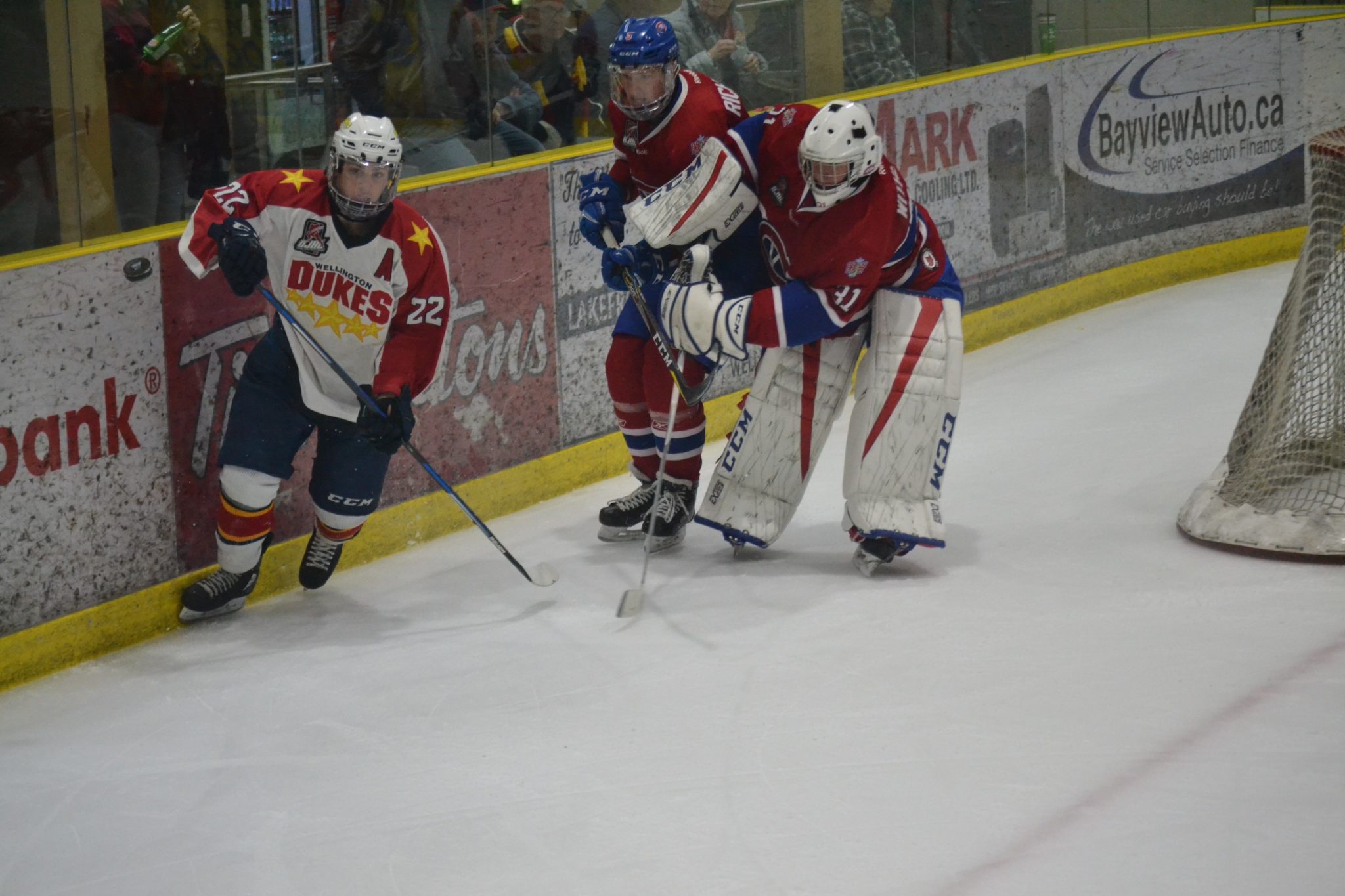 <p>HOSTILITIES IN THE SOUTHEAST- Wellington and Kingston will play each other six times in the 2018-19 regular season thanks to a realignment effort made by the Ontario Junior Hockey League  at the loop&#8217;s Annual General Meeting this weekend. (Jason Parks/ Gazette Staff)</p>
