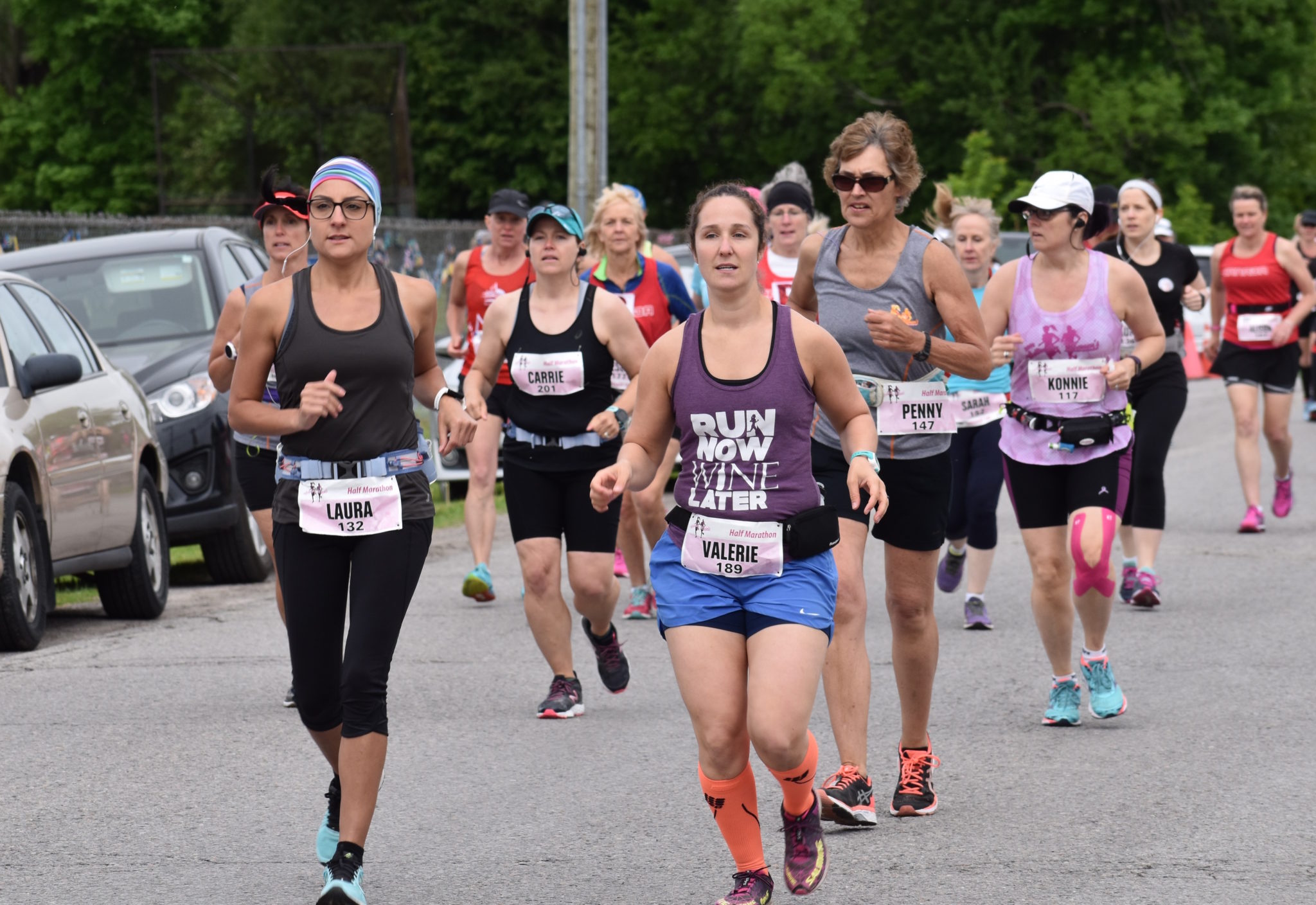 <p>ALL TOGETHER NOW- Over 500 women competed in the 8th annual Wellington Women’s Half and Half-a-Half Marathon event Saturday. (Jason Parks/Gazette Staff)</p>
