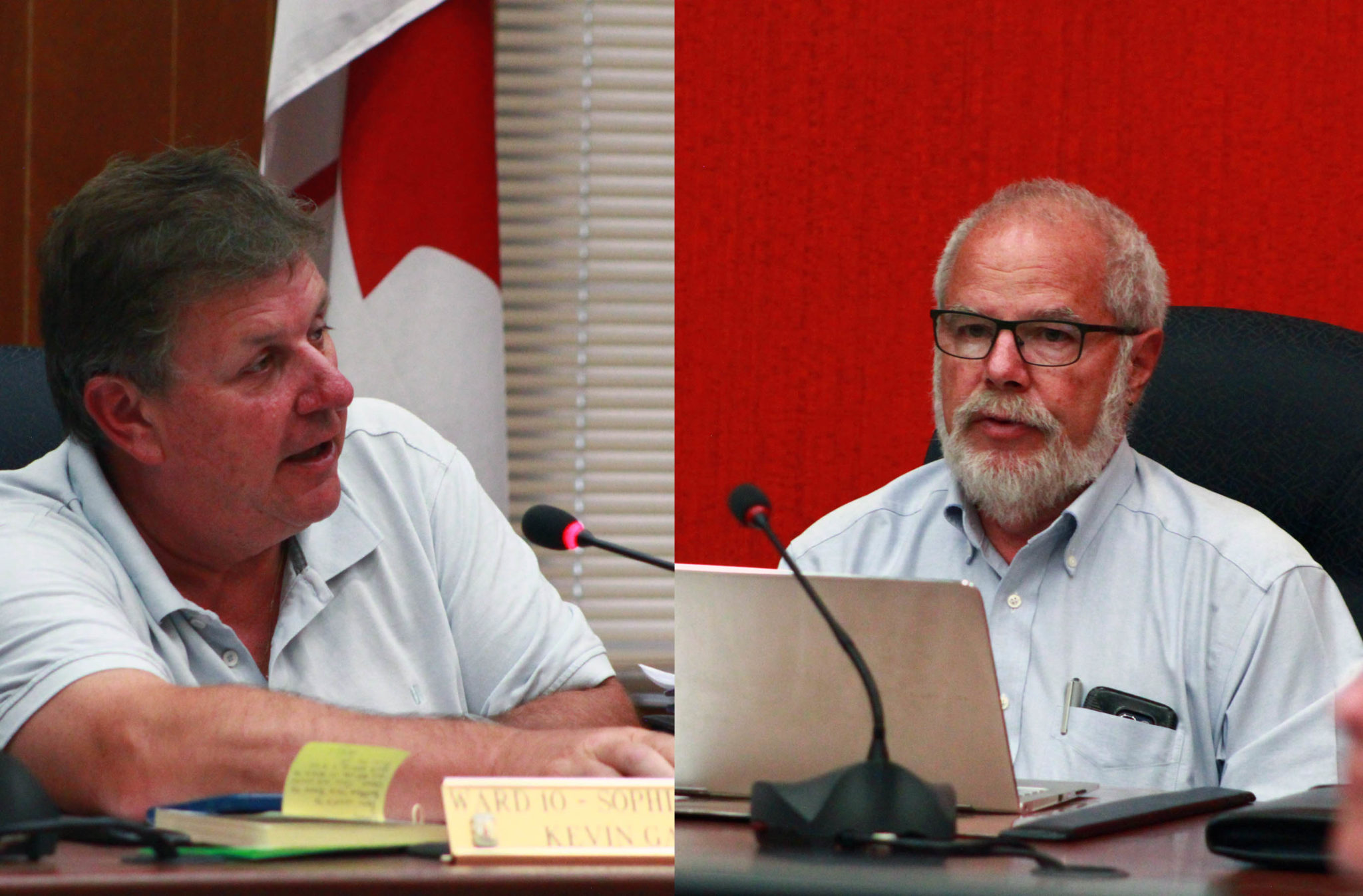 <p>Sophiasburgh councillor Kevin Gale and Picton councillor Treat Hull won’t seek re-election in October. (Chad Ibbotson/Gazette staff)</p>
