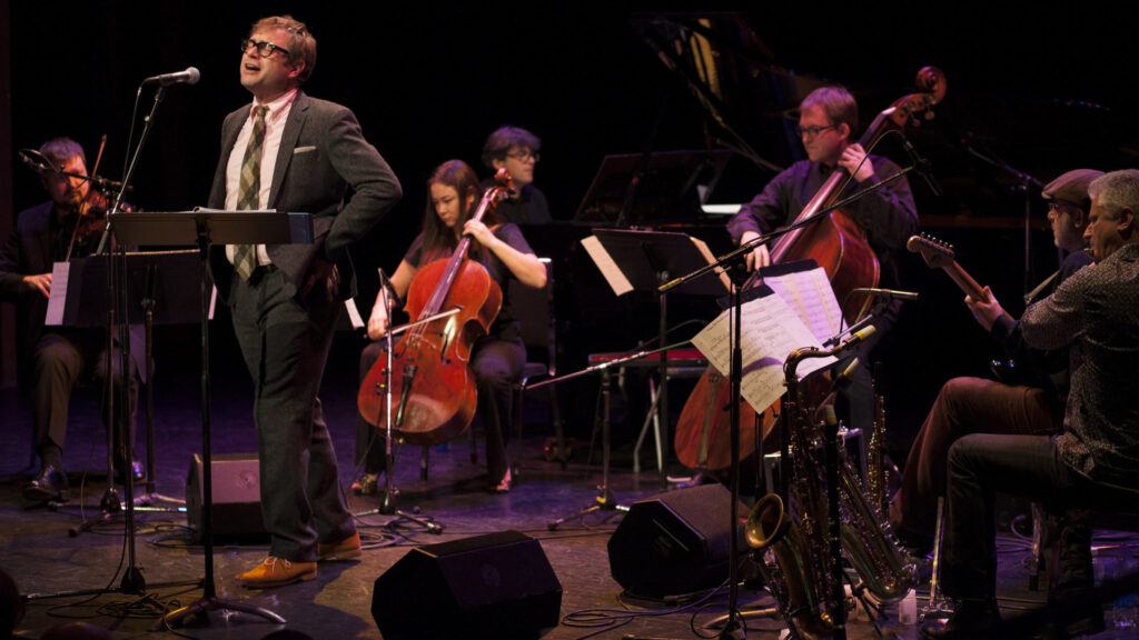 <p>Steven Page and the Art of Time Ensemble perform Thursday night at the Regent Theatre. (Submitted photo)</p>
