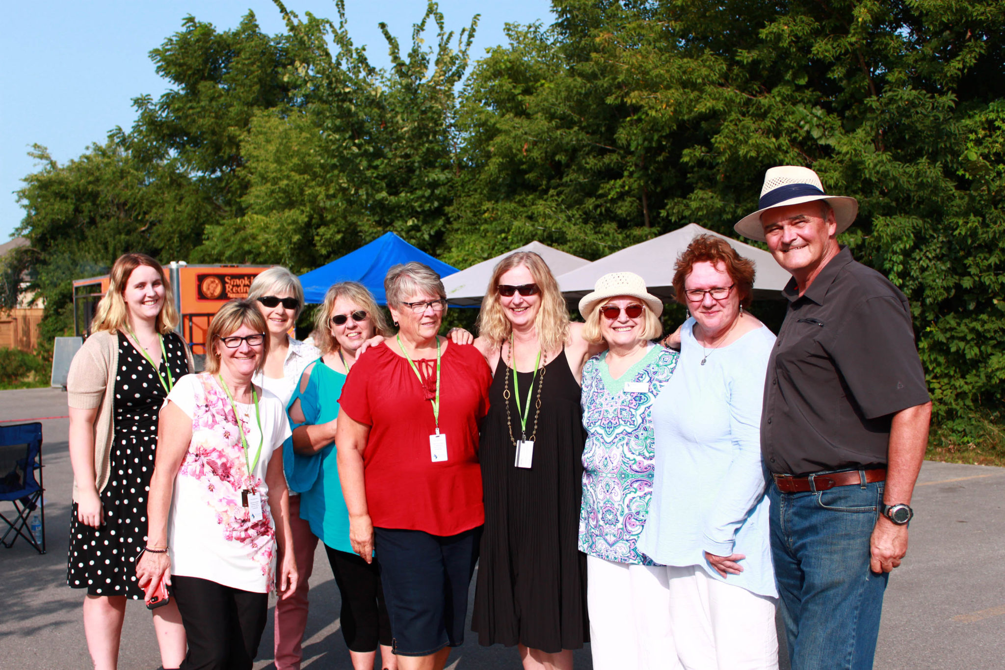 <p>Hospice Prince Edward president Peter Matthewman, right, board members, staff, and volunteers welcomed the public to 40 Downes Ave. for a celebratory open house on Monday. (Chad Ibbotson/Gazette staff)</p>
