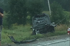 <p>BAD COLLISION- A driver is facing several charges after a two car collision in northern Prince Edward County Wednesday. </p>
