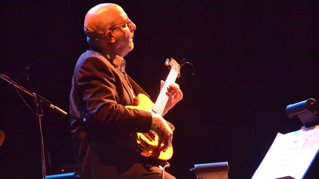 <p>Renowned Canadian jazz guitarist Rob Piltch performs at the Regent Theatre during the 2014 Prince Edward County Jazz Festival (Jason Parks/Gazette staff)</p>
