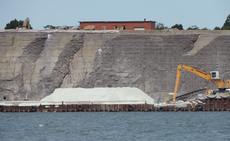 <p>RESIDUAL EFFECTS- A pile of clinker dust at the lower dock area of Picton Terminals earlier this month. (Submitted Photo)</p>
