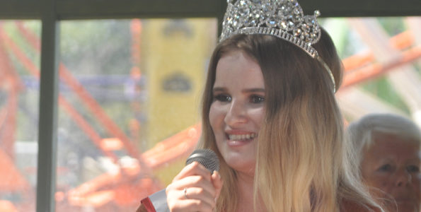 <p>Reflecting beauty – Wellington’s Hailey MacDonald showed off her new crown as Miss Teen Southern Ontario Globe 2018 at the Picton Fair. She will enter an international pageant in the Dominican Republic in April. (Adam Bramburger/Gazette staff)</p>
