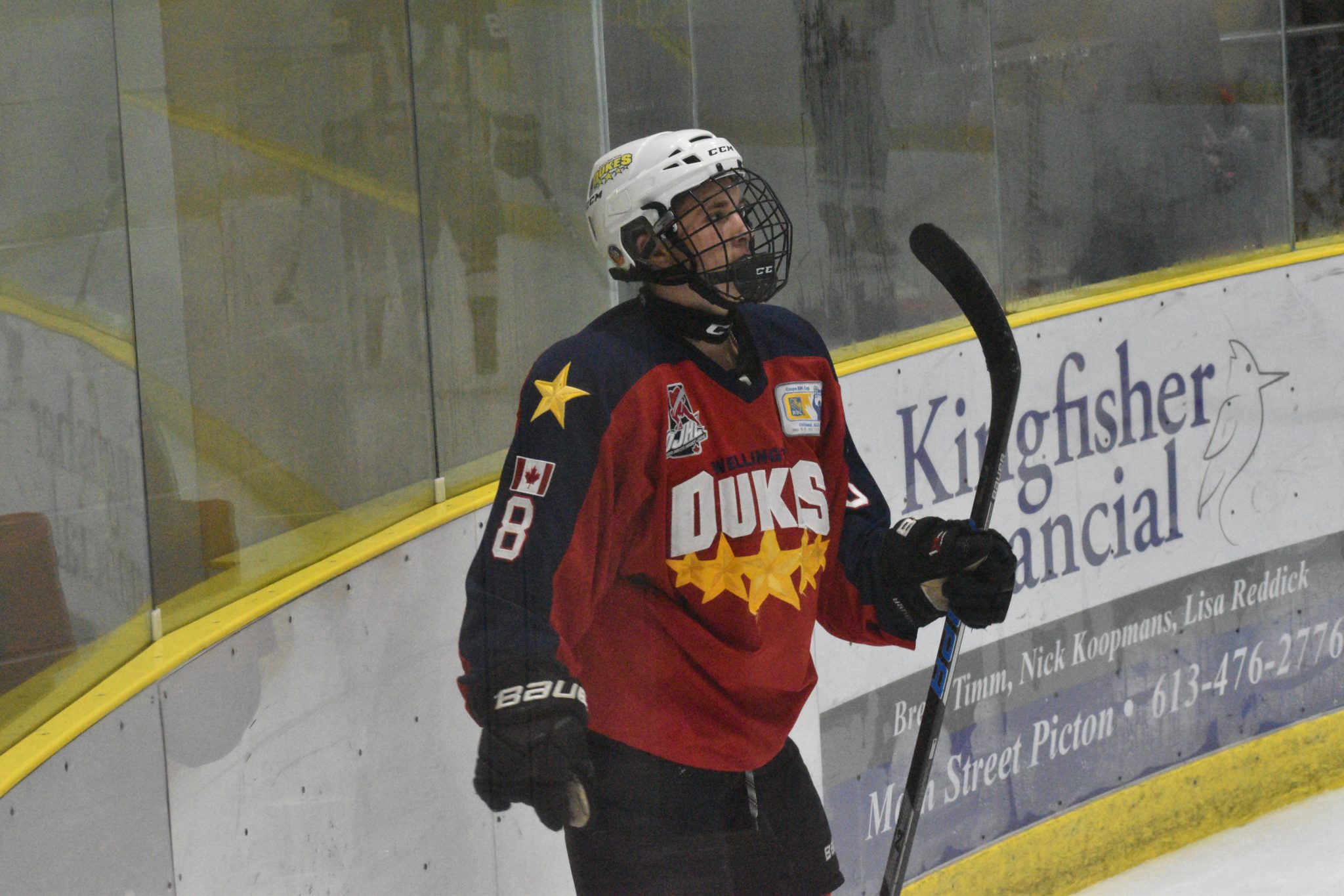 <p>Wellington Duke forward Nick Abbott was the hero in Stoufville Thursday as his goal with one second remaining in the third period was the game winner.</p>
