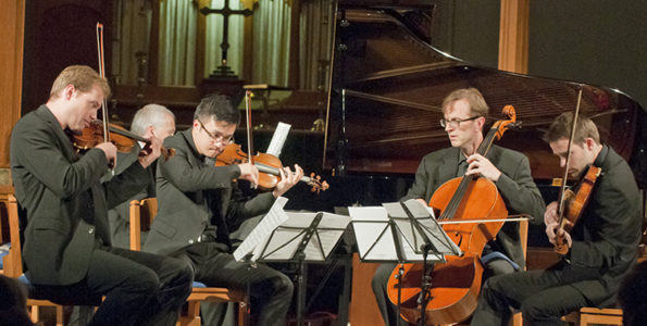 <p>CHAMBER MUSIC – The New Orford String Quartet opens the 15th Prince Edward County Chamber Music Festival in 2012. (Submitted photo)</p>
