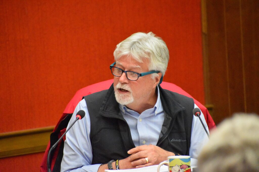 <p>MISSIVE MISCONDUCT- County Councillor Bill Roberts was reprimanded by his fellow councillors Monday night after the County of Prince Edward’s Integrity Commissioner found an email erroneously sent by him to staff, council and a resident violated the Council Code of Conduct. (Jason Parks/Gazette Staff)</p>
