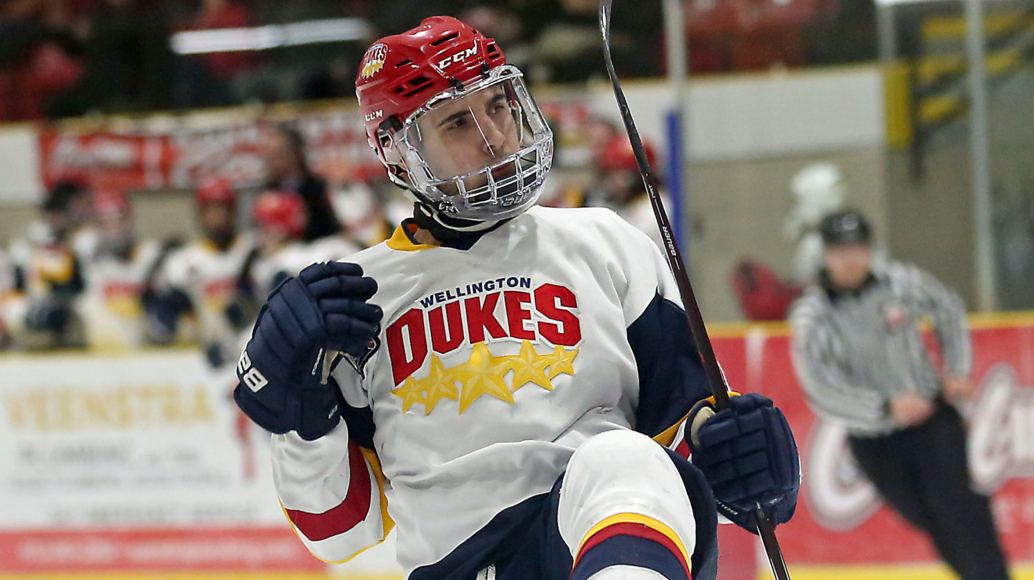 <p>Wellington Duke Frank Vitucci.<br />
(Photo by Ed McPherson / OJHL Images)</p>
