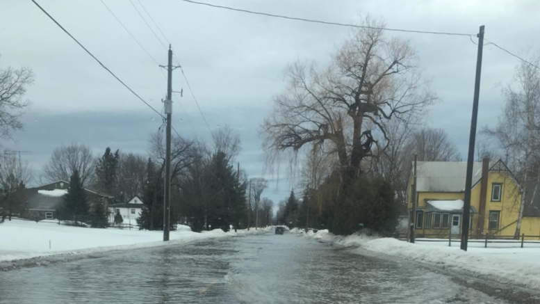 <p>SOGGY COMMUTE- Drivers on County Rd. 12, also known as West Lake Road, were faced with trying conditions Sunday morning as rain water was unable to make its way through underwater drains. (Steven Arthurs for the Gazette)</p>
