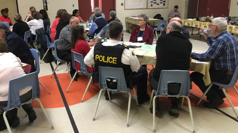 <p>Shared responsibility- A mix of municipal councillors, staff, and representatives from social agencies and services gathered at Picton’s Salvation Army Monday to talk about how Prince Edward and Lennox and Addington will deal with issues related to housing and homelessness over the next five years. (Adam Bramburger/Gazette staff)</p>
