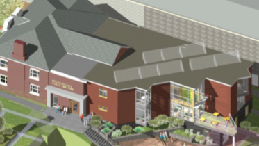 <p>Expansion – This artist’s rendition shows the scope of the addition planned for the Picton library branch, estimated at $2 million. Councillors voted to allow the project to go to tender at last week’s committee-of-the-whole meeting. (County of Prince Edward Public Library)</p>
