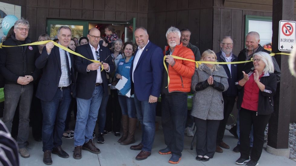 <p>A HAPPY HUB- Local dignitaries and Hub Child Care Centre employees cut the ribbon on the organization&#8217;s 30th anniversary celebrations on Saturday. (Submitted Photo)</p>
