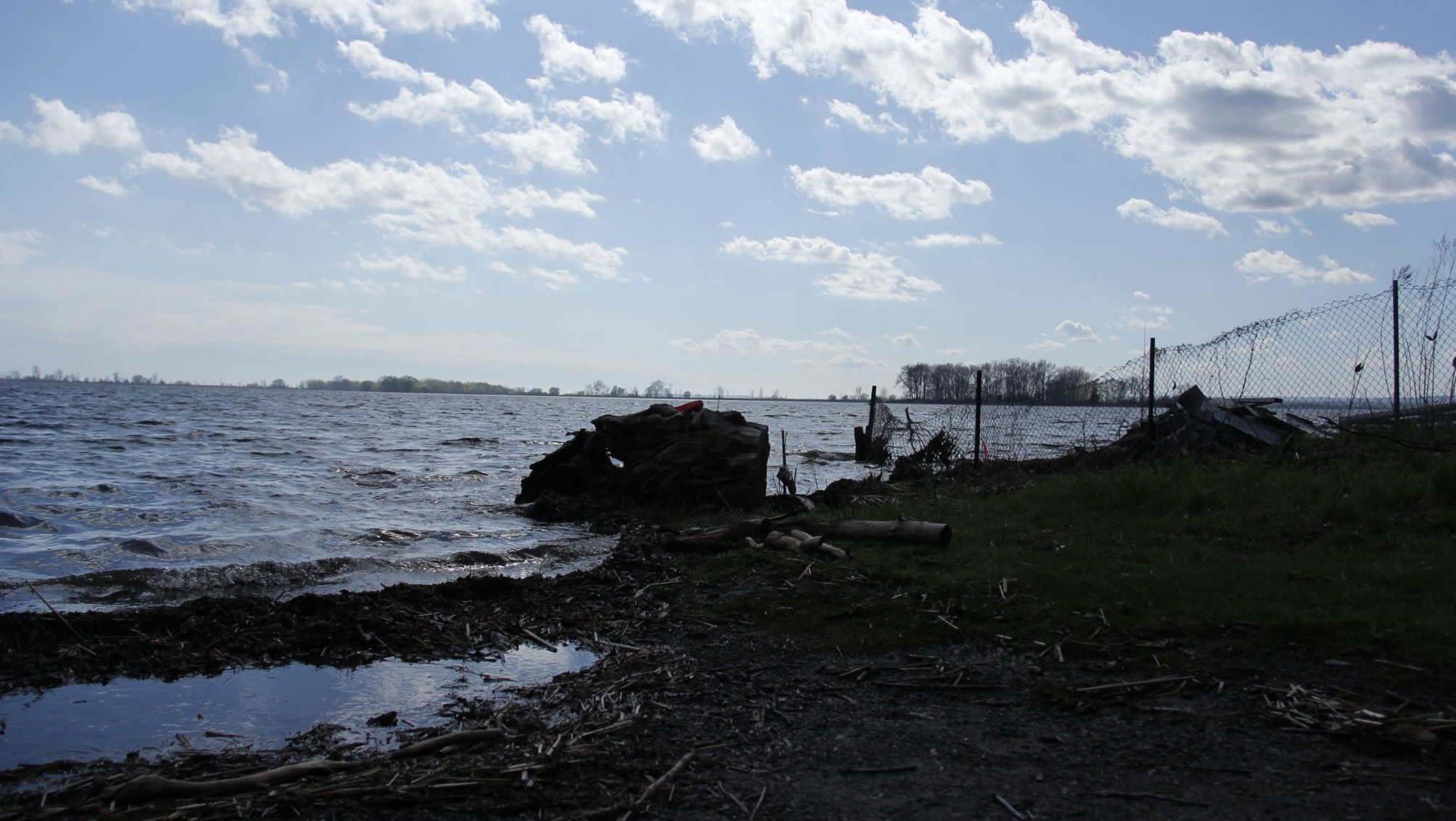 <p>Soggy conditions persist at the Smoke’s Point Road access to Weller’s Bay.<br />
(Desirée Decoste/Gazette Staff)</p>
