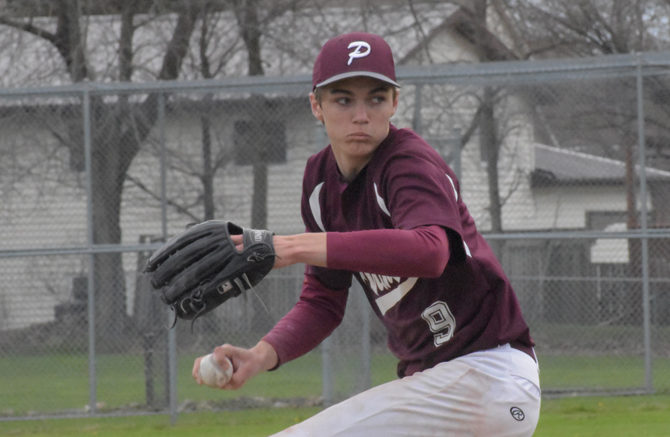 <p>THE WIND UP-  PECI  Panther Will Ronan pitched four innings of one run, two hit baseball on Thursday at the locals topped the visiting St. Theresa Titans at the Field of Dreams in Wellington. (Jason Parks/Gazette Staff)</p>
