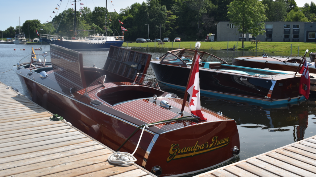 <p>GRANDPA’S DREAM – The aptly named “Grandpa’s Dream” sits gleaming in the sun during last Saturday’s Antique Boat Show in the Picton Harbour. (Sarah Williams/Gazette Staff)</p>
