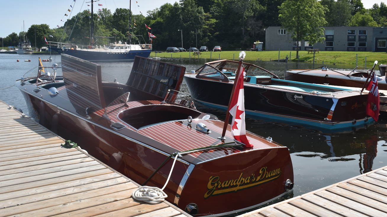 <p>GRANDPA’S DREAM – The aptly named “Grandpa’s Dream” sits gleaming in the sun during last Saturday’s Antique Boat Show in the Picton Harbour. (Sarah Williams/Gazette Staff)</p>
