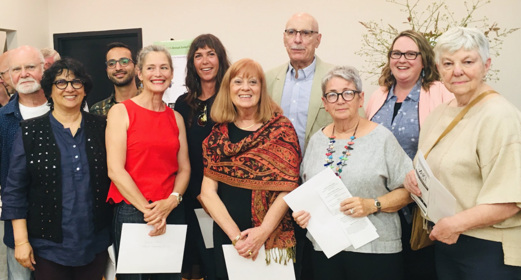 <p>AWARD WINNERS 26th annual Art in the Count<br />
 award winners (from left) Graham Davies, Shani Mootoo, Mehdi Agahi, Dianne Kehoe, Jennifer Topaz Bruce, Dayna Law, Sam Serrano, Pat Busscher, Krista Dalby, and Marion Casson. (Art in the County photo)</p>
