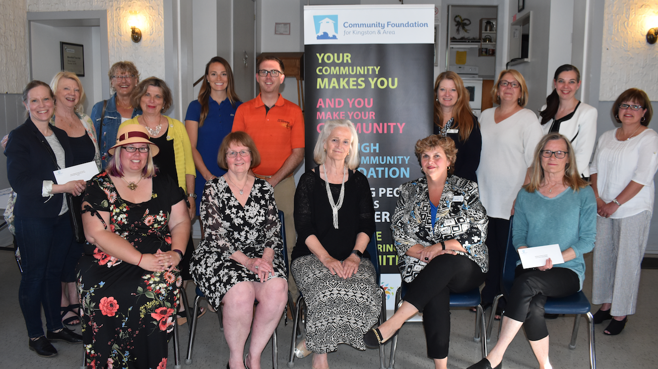 <p>STARK SUPPORT- Winning Stark Family Fund grant recipients and members of the Community Foundation of Kingston &#038; Area Monday evening. In total over $34,000 was presented to seven local organizations. (Jason Parks/Gazette Staff)</p>
