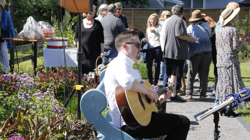 <p>SOFT SOUNDS IN THE GARDEN- Music and horticultural high notes were in good supply as the Wellington Heritage Museum (Desirée Decoste/Gazette Staff)</p>
