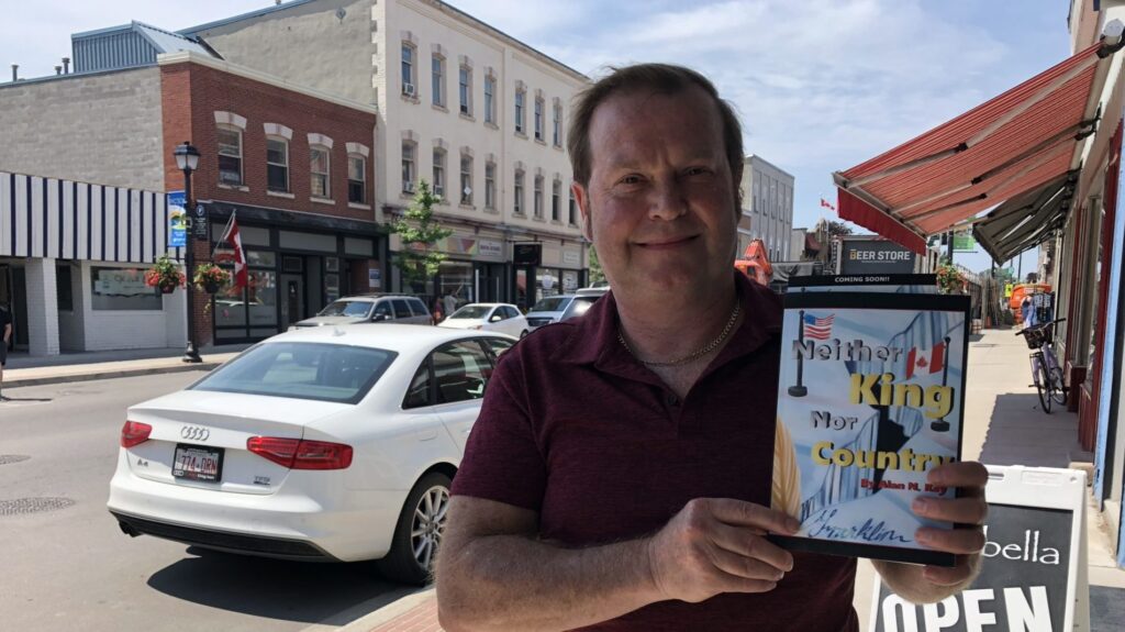 <p>LOYALIST LANDING- Native New Englander Alan Kay visited Prince Edward County earlier this month. Kay, a highly decorated high school history teacher residing in Florida, has written a historical fiction novel that closely reflects the author’s discovery of being connected with Loyalist settlers. (Jason Parks/Gazette Staff)</p>
