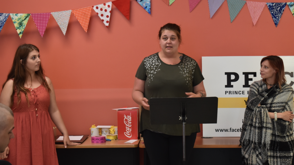 <p>INSPIRED – A few students who participated in the INSPIRE program are featured at PELC’s AGM in 2019. (Sarah Williams/Gazette Staff)</p>
