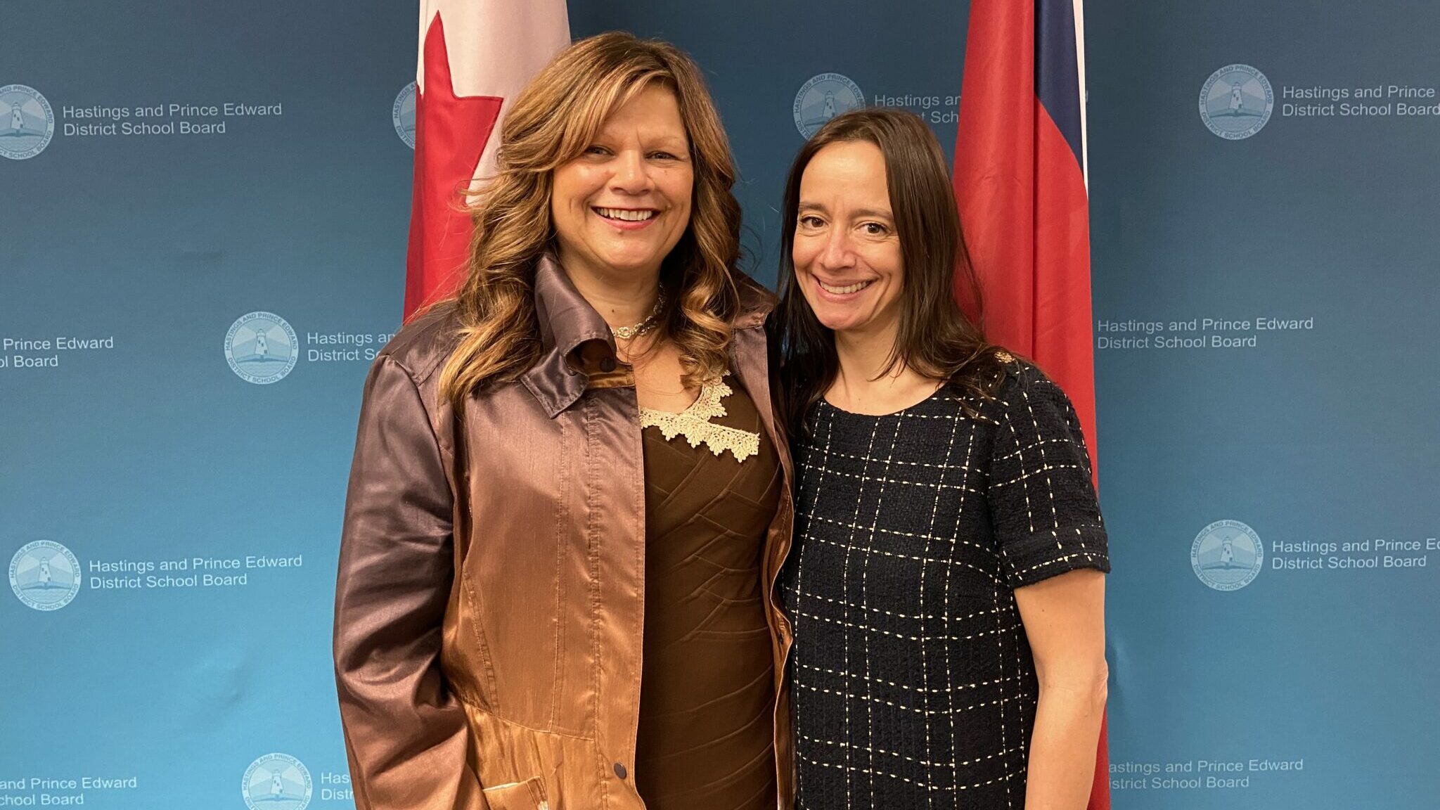 <p>FAMILIAR FACES  (From Left) Lucille Kyle and Shanon Binder were elected to the roles of chair and vice chair of Hastings and Prince Edward District School Board Monday night.  (Photo submitted by Kerry Donnell, HPEDSB)</p>
