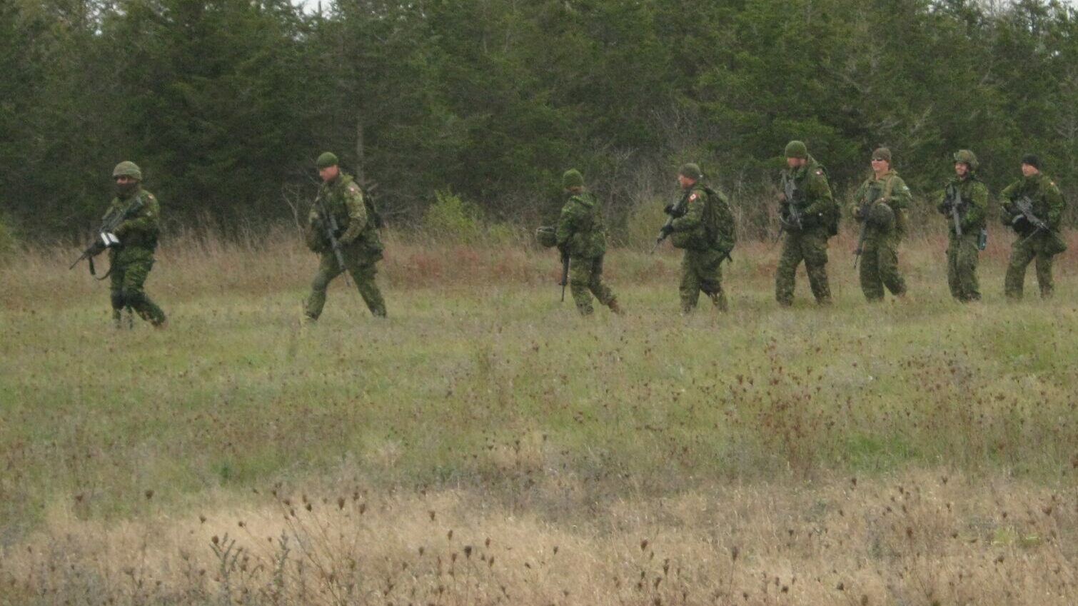 <p>Members of the Hastings and Prince Edward Regiment during training exercises last spring. (Submitted Photo)</p>

