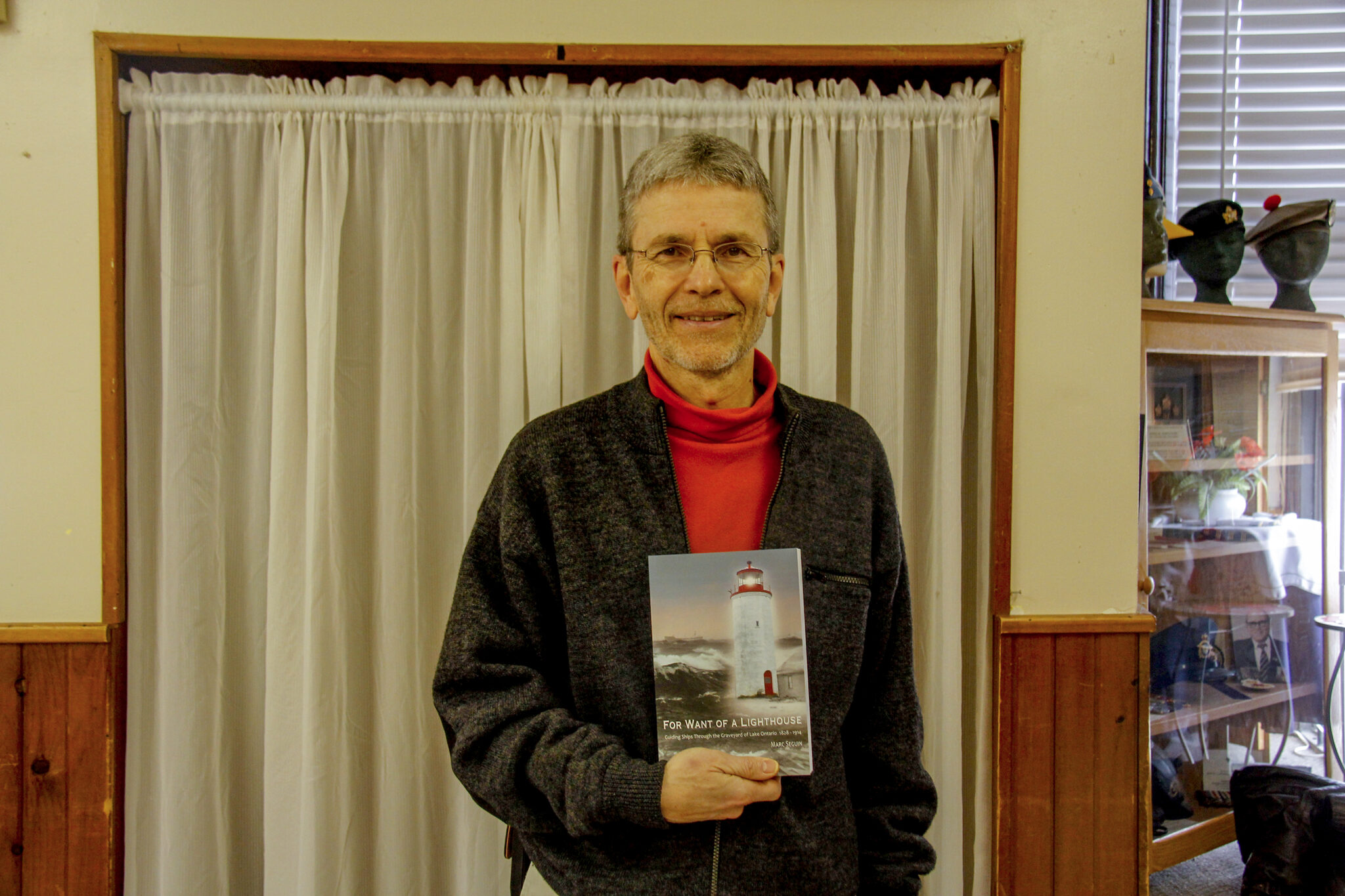 <p>HIGHLIGHTING HISTORY Marc Seguin was at the Consecon Legion Saturday providing a presentation on Weller’s Bay marine history as part of Flashback February. (Desirée Decoste/Gazette Staff)</p>
