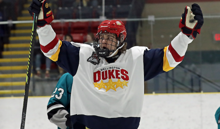 <p>Wellington’s Brodie McDougall has four goals in his last three games-all Wellington wins. (Ed McPherson/OJHL Images)</p>
