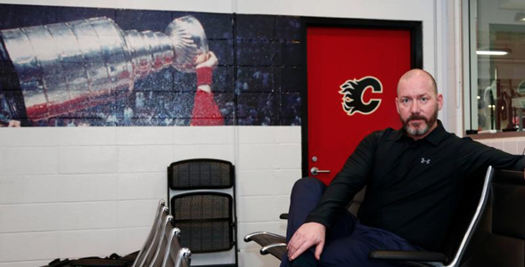 <p>HITTING THE PAUSE BUTTON- Picton native and Calgary Flames video coach Jamie Pringle is waiting to see if there will be Stanley Cup playoffs this spring or summer. (Jenn Pierce/NHL/Calgary Flames)</p>
