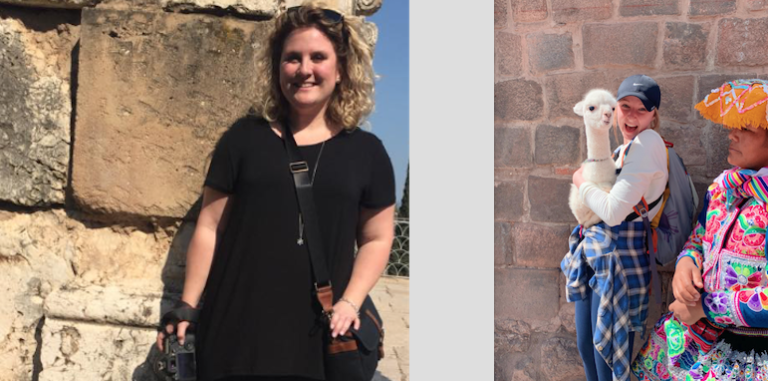 <p>County natives (Left) Krystal Jones and (Right) Emma Goodman are currently in Peru, hoping to return home later this week. (Submitted Photos)</p>
