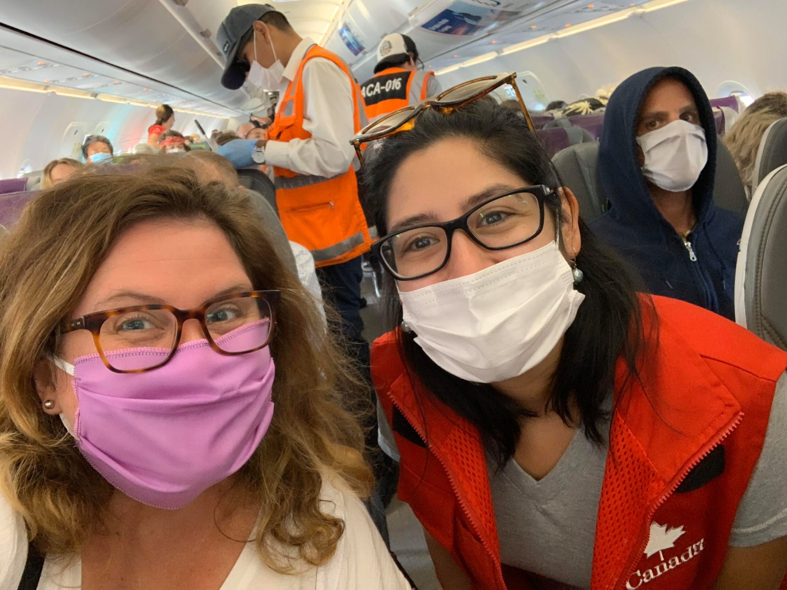 <p>TAKING OFF- Prince Edward County native Krystal Jones and a member of the Canadian Embassy in Peru Saturday afternoon. (Krystal Jones photo)</p>
