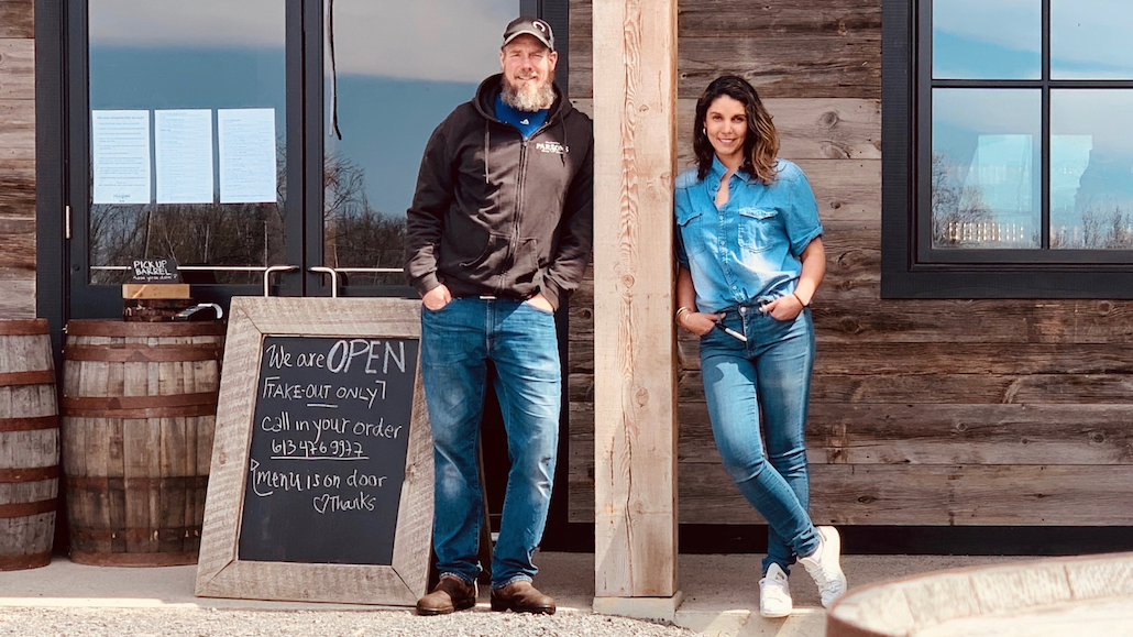 <p>Chris and Sam Parsons of Parsons Brewing Company. (Submitted Photo)</p>
